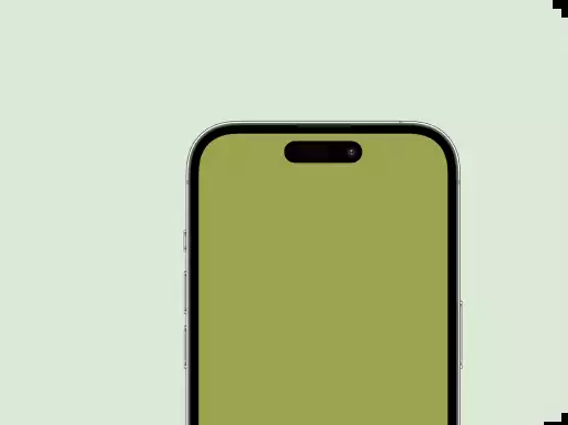 Smartphone sur fond vert