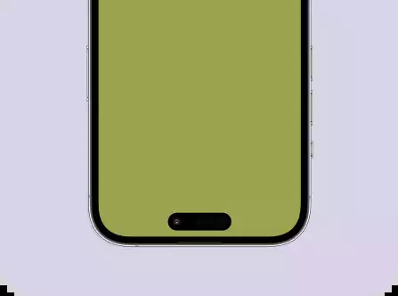 Smartphone sur fond violet