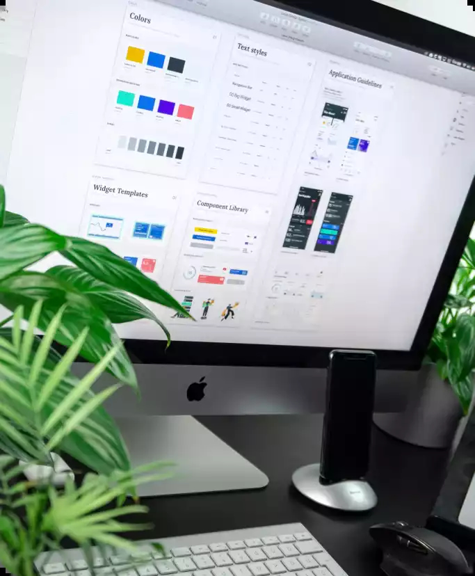 Ecran affichant un design system