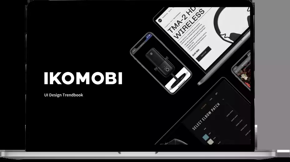 Macbook affichant une affiche Ikomobi