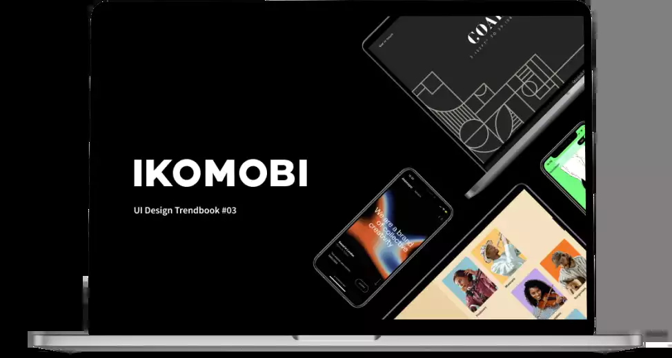 Macbook affichant une affiche Ikomobi