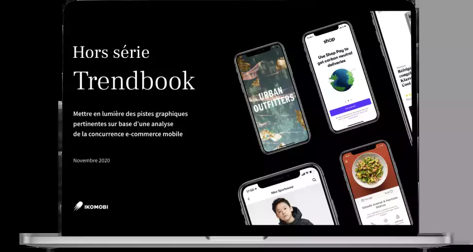 Macbook affichant une affiche Ikomobi